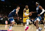 Žvaigždžių vedama „Lakers“ nusileido Minesotos ekipai