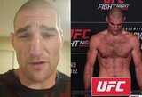 Po diskvalifikacijos į UFC narvą grįžtantis Stricklandas: „Nežinau kodėl, bet mesdamas svorį prarandu regėjimą viena akimi“