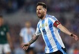 Apie karjeros pabaigą užsiminęs L.Messi mušė įvarčius, dalinio perdavimus ir gerino rekordus, o Argentina sutriuškino Boloviją