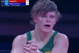 Tris pasaulio imtynių jaunių čempionato dvikovas laimėjęs Bubelevičius kovos dėl bronzos