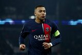 98-ąją minutę 11 m baudinį realizavęs K.Mbappe išplėšė PSG klubui lygiąsias su „Newcastle Utd“