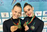 Lietuviai džiugino medaliais aerobinės gimnastikos varžybose Portugalijoje