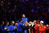 20 kartu „Didžiojo kirčio“ serijos turnyrų čempionas R.Federeris užbaigė įspūdingą karjerą: netrūko nei juoko, nei ašarų