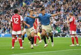 „Arsenal“ pirmąjį pralaimėjimą „Premier“ lygoje patyrė prieš „Brighton“