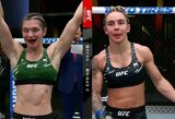 Pirmoji pergalė UFC: daugiau smūgiavusi E.Kareckaitė įrodė pranašumą prieš brazilę