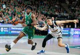 Namuose triumfavęs „Žalgiris“ užgesino „Partizan“ atkrintamųjų viltis