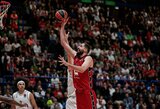 „AX Armani“ spurtas ketvirtajame kėlinyje atnešė pergalę prieš ASVEL ekipą