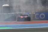 M.Verstappenui Prancūzijoje pergalė nukrito į rankas – lyderiavęs Ch.Leclercas sudaužė bolidą