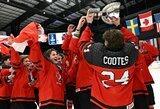 Pasaulio U-18 elitinis divizionas baigėsi be intrigos – Kanada sutriuškino Švediją ir antrus metus iš eilės tapo čempione