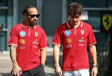 „Ferrari“ strategija sukėlė ginčus komandoje – Leclercas gynėsi, o Hamiltonas neslėpė pykčio: „Bent vienas iš mūsų turėjo sustoti“