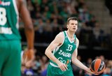 „Žalgiris“ prieš dvikovą su Eurolygos čempionais prarado dar du žaidėjus