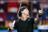 Kvalifikaciją įveikęs R.Berankis atsidūrė per žingsnį nuo akistatos su R.Nadaliu