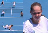 „Australian Open“: latvės smūgis „nokautavo“ vokietę