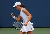 „US Open“: artimo žmogaus netekties sukrėsta C.Garcia atsisakė tęsti turnyrą, I.Swiatek eliminavo antrąją varžovę