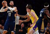 „Lakers“ įspūdingai po pratęsimo išsigelbėjo prieš J.Valančiūno ekipą