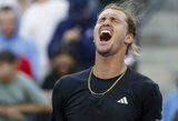 Indian Velse A.Zverevas nutraukė A.de Minauro pergalių seriją, S.Tsitsipas krito prieš čeką