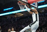 Wembanyama tiki galintis NBA rungtynėse pelnyti 100 taškų