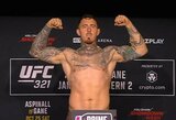„UFC 321“ svėrimai: patvirtintos abi titulinės kovos, du kovotojai nepasiekė nustatyto svorio limito