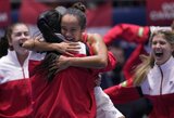 Kanadiečių pasaka: pirmą kartą istorijoje tapo stipriausia pasaulio moterų teniso rinktine
