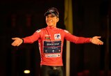 „Vuelta a Espana“ lenktynėse – kontroversiškas R.Evenepoelio triumfas ir skaudi triskart čempiono avarija