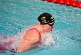 Lietuvos plaukimo čempionate išdalinta dar 10 medalių komplektų