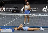 Saldžiosios teniso porelės pastangų pasaulio lygos finale neužteko