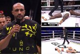 „Glory 88“: į ringą žengęs B.Hari atsisakė kovoti, turnyrą vainikavo du nokautai spyriais į galvą