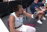 Fantastiškai prieš latvius žaidęs Dončičius dėl traumos nebaigė rungtynių