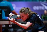 Lietuvos stalo tenisininkės įveikė angles ir Europos jaunių čempionate kovos dėl 13-os vietos