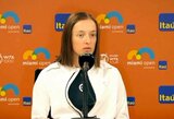 Po daugiau nei mėnesio pertraukos sugrįžusi I.Swiatek nusistebėjo TOK sprendimu: „Nesuprantu, kas pasikeitė nuo karo pradžios“