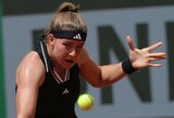 „Roland Garros“ turnyras baigėsi dar vienai pirmo dešimtuko narei