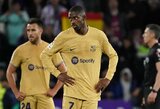 ESPN: O.Dembele yra arti persikėlimo rungtyniauti iš „Barcelonos“ į PSG klubą