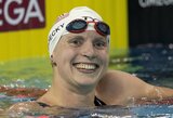 K.Ledecky antrą kartą per savaitę pagerino pasaulio plaukimo rekordą