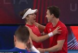 Wawrinka pralaimėjo 3 valandų dramą, bet Benčič išgelbėjo Šveicarijos rinktinę