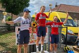 Lietuvos dviratininkė Augustė Mikutytė vėl triumfavo Belgijoje