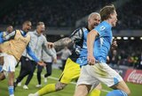 „Napoli“ po sezono pertraukos tapo „Serie A“ lygos čempionu, „Inter“ finišavo antras