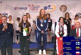 Lietuvos rekordą pagerinusiai A.Chlomko – Europos jaunių štangos spaudimo čempionato sidabras