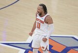 Istorinį sugrįžimą surengusi „Knicks“ įspūdingai pradėjo Rytų finalą