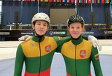 Lietuviai rekordais pradėjo pasaulio jaunimo greitojo čiuožimo trumpuoju taku čempionatą