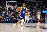 Pasveikęs Stephenas Curry vedė „Warriors“ į pergalę