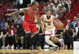 NBA nubaudė tris „Heat“ ir „Raptors“ rungtynių incidento dalyvius