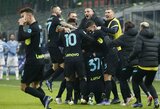Rungtynėse dominavęs „Inter“ susitvarkė su „Lazio“ futbolininkais 