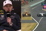 „McLaren“ – brangi žoliapjovė“: Verstappenas ir Norrisas pakomentavo incidentą Japonijoje