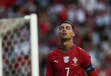 Ronaldo švaistė puikias progas, bet Portugalija pasiruošimą Pasaulio taurei užbaigė pergale