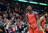 Istorija kartojasi: „Pelicans“ prarado Williamsoną