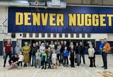 Kolorado lietuvių šeimos lankėsi Denverio „Nuggets“ krepšinio komandos užkulisiuose