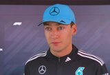 Russellas prieštaravo Verstappenui ir Hamiltonui: „Lėkti 320 km/val. greičiu užrištomis akimis – tai ne lenktynės, o kvailystė“