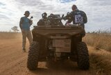 Pirmoji lenktynių diena Afrikoje: į finišą keturratis atvyko kreivais ratais