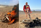 Dakaras pakibo ant plauko: Maroke liepsnos prarijo A.Gelažninko mokinio motociklą