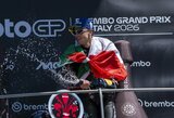 Bezzecchi šventė pergalę Italijoje, Martinas viršijo 368 km/val. greitį